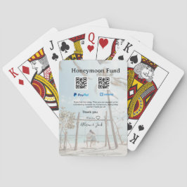 Flitterwochen-Fonds Venmo PayPal-Spende Q R Paar Spielkarten