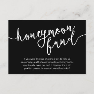 Flitterwochen Fonds Wunschgeld, Moderne Rustikale  Begleitkarte