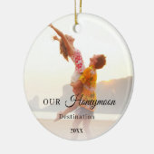 Flitterwochen-Foto Keramik Ornament (Links)