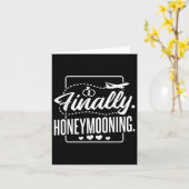 Flitterwochen, frisch gezogene Paare und Flitterwo Karte (Gelbe Blume)