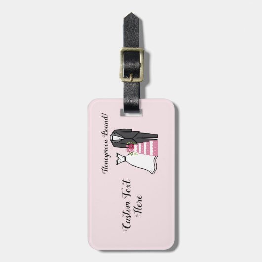 Flitterwochen! Gepäckanhänger (Vorderseite vertikal)