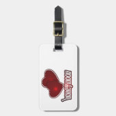 Flitterwochen Gepäckanhänger (Vorderseite vertikal)