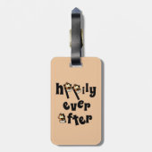 Flitterwochen-Gepäcktag Gepäckanhänger (Rückseite vertikal)