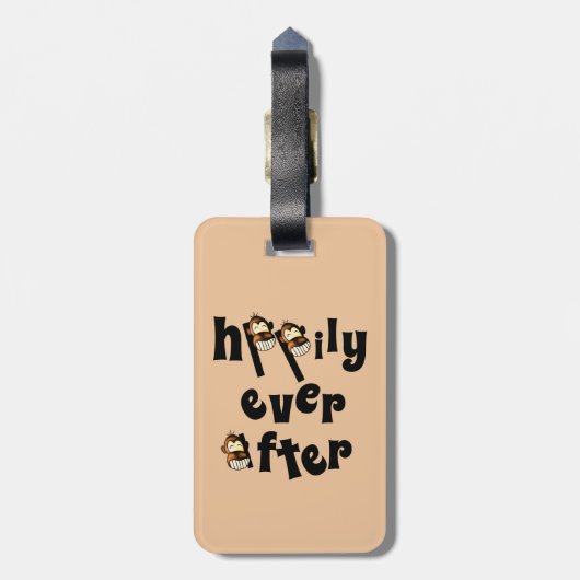 Flitterwochen-Gepäcktag Gepäckanhänger (Rückseite vertikal)