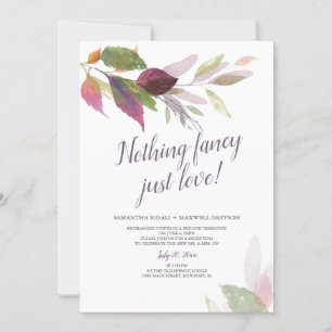 Flitterwochen-Hochzeit Nichts Besonderes, nur Lieb Einladung
