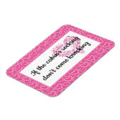 Flitterwochen Hütte Rosa Herz Kreuzfahrt Hütte Magnet (Linke Seite)