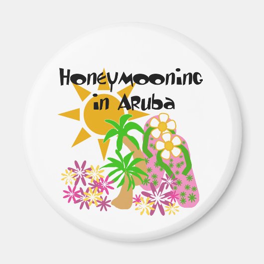 Flitterwochen in Aruba Magnet (Vorne)