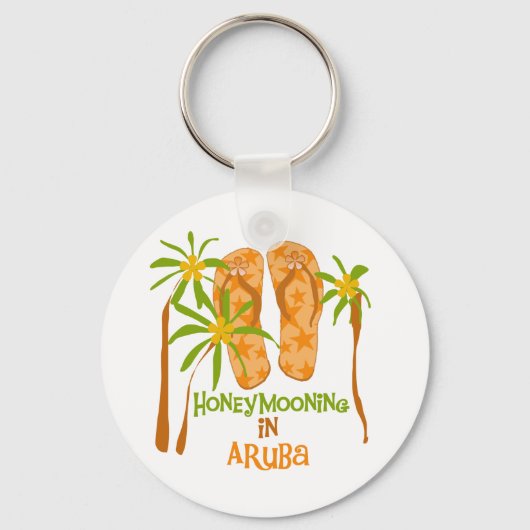 Flitterwochen in Aruba Schlüsselanhänger (Vorderseite)