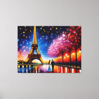 Flitterwochen in Paris (Eiffelturm) Nr. 2 Leinwanddruck
