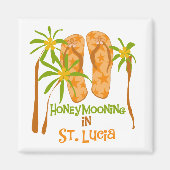 Flitterwochen in St. Lucia Magnet (Vorne)