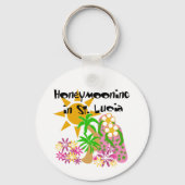 Flitterwochen in St. Lucia Schlüsselanhänger (Vorderseite)