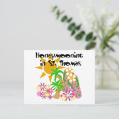 Flitterwochen in St. Thomas Postkarte (Stehend Vorderseite)