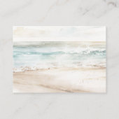 Flitterwochen-Karte für tropische Strände Begleitkarte (Rückseite)