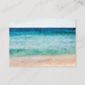 Flitterwochen-Karte für tropische Strände Begleitkarte (Rückseite)