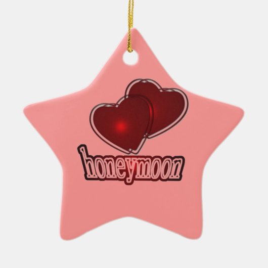 Flitterwochen Keramikornament (Vorne)