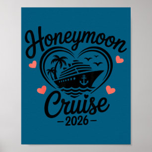 Flitterwochen-Kreuzfahrt 2026 Paare passend Poster