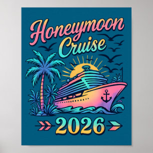 Flitterwochen-Kreuzfahrt 2026 verheiratete Paare p Poster