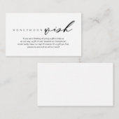 Flitterwochen, Modernes romantisches Design Begleitkarte (Vorne/Hinten)