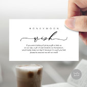 Flitterwochen, Modernes romantisches Design Begleitkarte