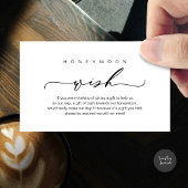 Flitterwochen, Modernes romantisches Design Begleitkarte