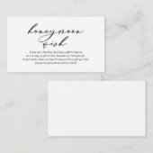 Flitterwochen, Modernes romantisches Design Begleitkarte (Vorne/Hinten)