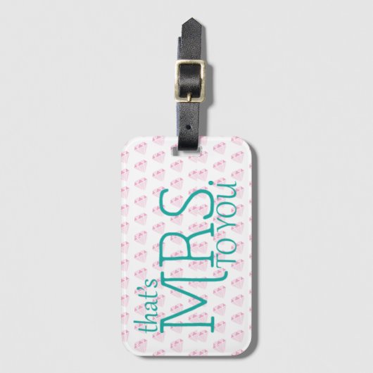 Flitterwochen MRS. Gepäckanhänger (Vorderseite Vertikal)