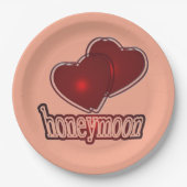 Flitterwochen Pappteller (Vorderseite)