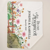 Flitterwochen Personalisiert Blanket für die Neuge Sherpadecke (Vorderseite)