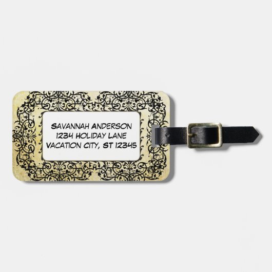 Flitterwochen Personalisiertes Foto Gepäckträger T Gepäckanhänger (Vorderseite horizontal)