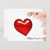 Flitterwochen Postkarte (Vorne/Hinten)