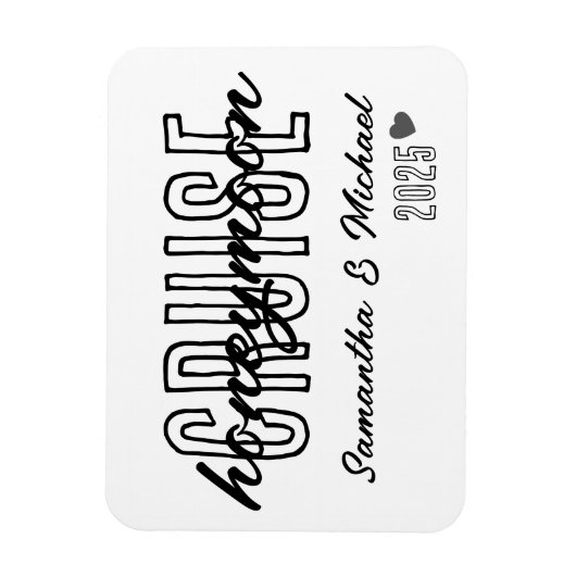 Flitterwochen Schifffahrt Elegante Einfach und ind Magnet (Vertikal)