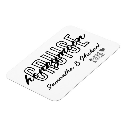 Flitterwochen Schifffahrt Elegante Einfach und ind Magnet (Linke Seite)