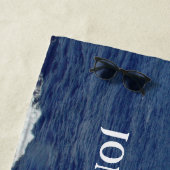 Flitterwochen Strandhandtuch von Ocean Waves (Beispiel)