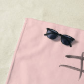 Flitterwochen Strandtuch (Beispiel)