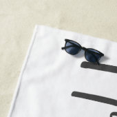 Flitterwochen Strandtuch (Beispiel)