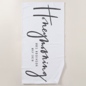 Flitterwochen Strandtuch (Vorderseite)