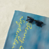 Flitterwochen Strandtuch (Beispiel)