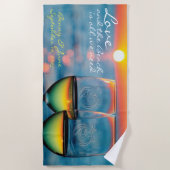 Flitterwochen Strandtuch (Vorderseite)