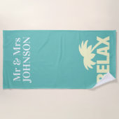 Flitterwochen Strandtücher für Mr. und Mrs. (Vorderseite)