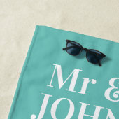 Flitterwochen Strandtücher für Mr. und Mrs. (Beispiel)