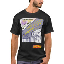 Flitterwochen-T-Shirt mit Open-Mike-Text für späte