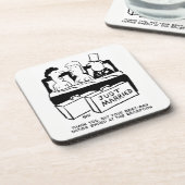 Flitterwochen und Trauzeuge im Bett Getränkeuntersetzer (Linke Seite)