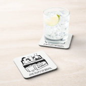 Flitterwochen und Trauzeuge im Bett Getränkeuntersetzer (Rechte Seite)