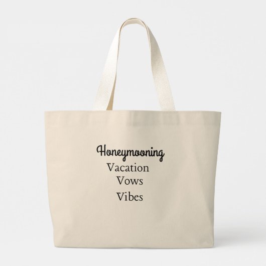 Flitterwochen: Urlaub, Gesang, Gesang - Anpassbar Jumbo Stoffbeutel (Rückseite)