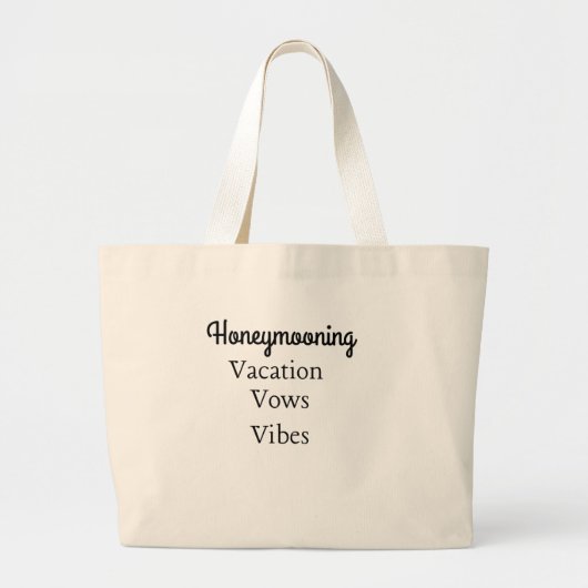 Flitterwochen: Urlaub, Gesang, Gesang - Anpassbar Jumbo Stoffbeutel (Vorne)