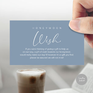 Flitterwochen wünschen, moderne romantische Hochze Begleitkarte