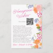 Flitterwochen wünscht Wildblumen Brautparty Begleitkarte (Vorderseite)