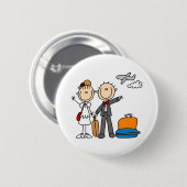 Flitterwochen-Zeit für den Braut-und Button (Vorne & Hinten)