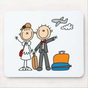 Flitterwochen-Zeit für die Braut und den Bräutig Mousepad