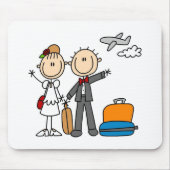 Flitterwochen-Zeit für die Braut und den Bräutigam Mousepad (Vorne)